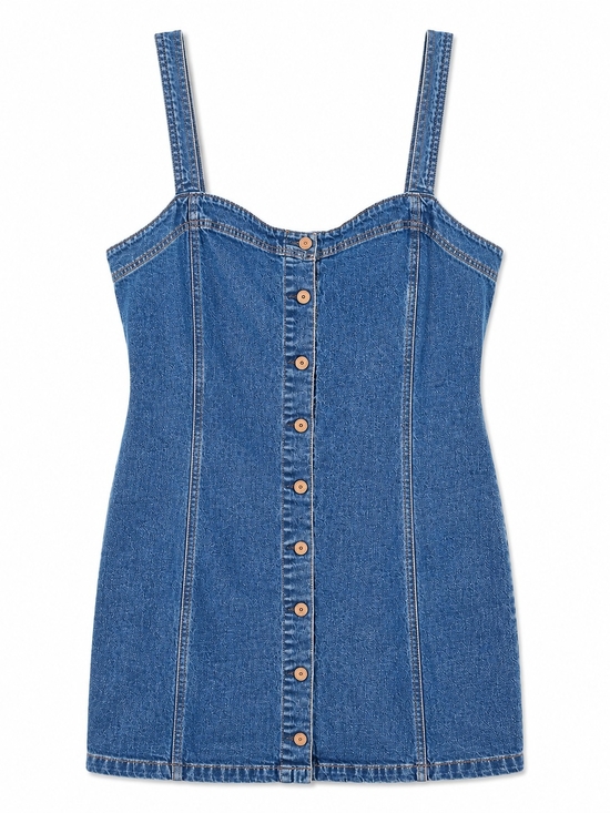 GAP Dresses & Skirts - GAP Blue Denim Button-Front Mini Dress Size XXL